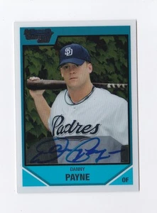2007 Bowman Chrome Draft Draft Picks #BDPP139 Danny Payne AU Auto Padres GT - Picture 1 of 2