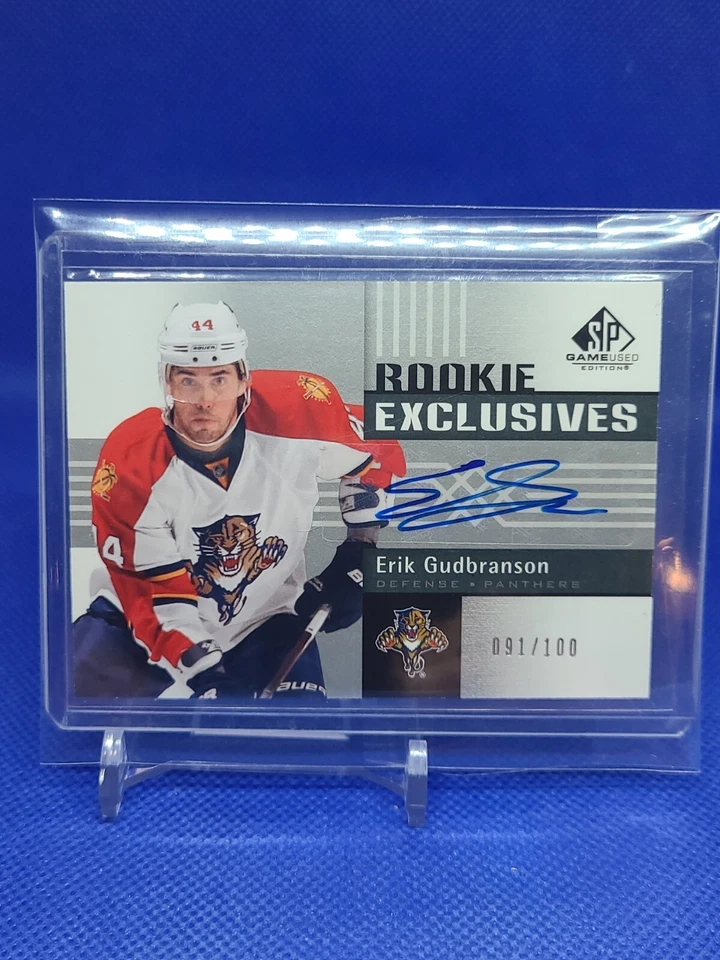 2011-12 UD SP Game Used Rookie Exclusives Erik Gudbranson /100 Florida Panthers  - Image 1 of 1