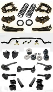 1965-66 Mustang Power Steering Suspension Kit Control Arms Spring Saddle Tie rod - Picture 1 of 11