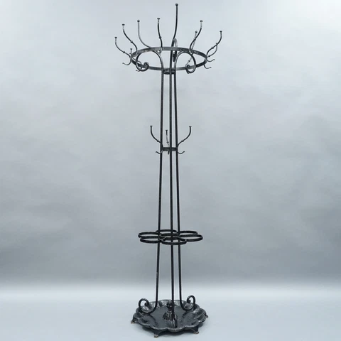 Valet Stand Wrought Iron With Umbrella Stand Antique Coat Stand Kem Cover