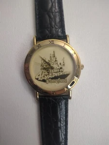 Disney Watch 40 Years of Adventure Disneyland Mens Gold Watch #1640/2000 Vintage - Picture 1 of 8