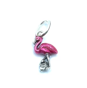 Brighton Florida State rosa Flamingo Vogel Zoo niedlicher Anhänger Silber Charm - Bild 1 von 7
