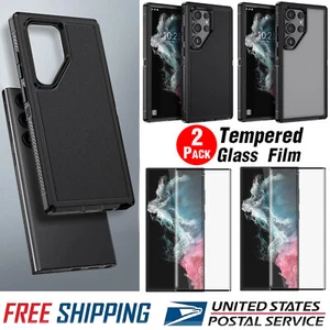 For Samsung Galaxy S22 Ultra 5G Dual Layer Rugged Case Cover / Screen Protector - Picture 1 of 28