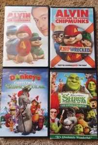 Alvin and the Chipmunks and Shrek DVD Lot - Picture 1 of 2