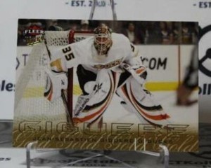 JEAN-SEBASTIEN GIGUERE # 5 FLEER ULTRA  2009-10 HOCKEY NHL GOALTENDER ANAHEIM DU