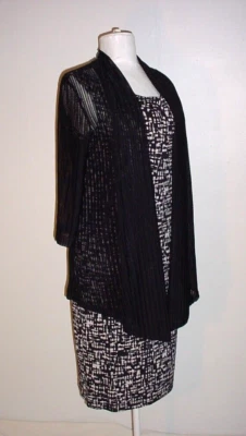 Vestido Connected Apparel Talla 6 Tejido Elástico 2 en 1 Foto 1 de 4