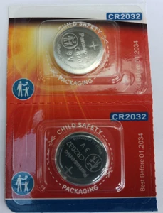 Batería de moneda de litio 3V Panasonic CR2032 DL2032 LM2032 KCR2032 enero 2034 caducidad - Imagen 1 de 9