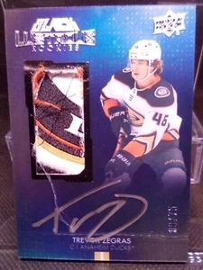 2021-22 SPx UD Black Lustrous /75 Trevor Zegras RPA Rookie Patch Auto Rc LRPA-TZ - Picture 1 of 15
