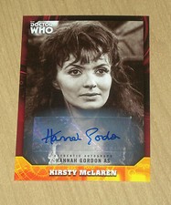 2017 Topps Doctor Who signature RED autograph Hannah Gordon 1/5