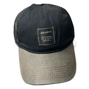 Herren Wildleder Visier Trucker Baseballkappe A. Kurtz Mütze, schwarz, Einheitsgröße verstellbar - Bild 1 von 5