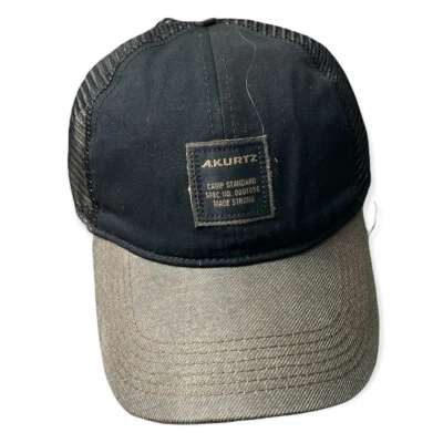 Men's Suede Visor Trucker Baseball Cap A. Kurtz Hat, Black, OSFA Adjustable - Image 1 of 4