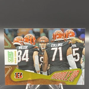 2022 Panini Score JOE BURROW Gold Zone /50 Huddle Up #3 Cincinnati Bengals - Picture 1 of 2
