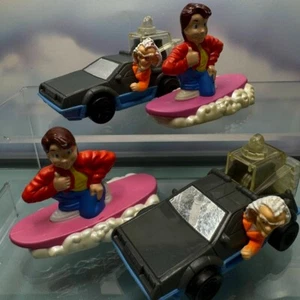 Confezione (4) Veicolo Giocattolo Cartoni Animati McDonald's Ritorno Al Futuro 1991 Vintage - Foto 1 di 7