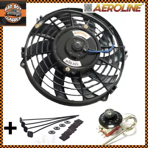 Ventilador de refrigeración con termostato radiador eléctrico 9" 80w Aeroline® 12 V con termostato UNIVERSAL - Imagen 1 de 9
