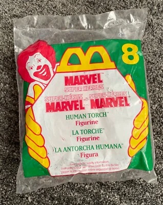 McDonald's: 1996 Marvel Superheros - Figura de acción Antorcha Humana - SELLADO DE FÁBRICA Foto 1 de 2