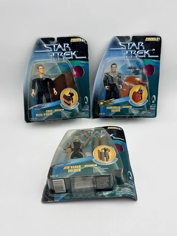 Star Trek Warp Factor Series 2 Figures - Chief O’Brien Cardassian Jem Hadar Lot Cover
