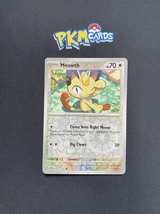 Pokemon Juego de Cartas Coleccionables Meowth 151 52/165 Holograma Inverso LP. - Imagen 1 de 3