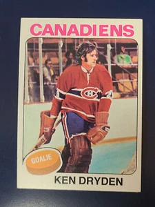 1975-76 Topps tarjeta de hockey #35 Ken Dryden Montreal canadienses - Imagen 1 de 2