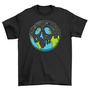 Poisoned Earth Donut T-Shirt - Funny and Sweet! Eco-friendly Tee, Unisex Design. - Picture 1 of 46