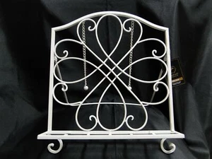 Tripar Distressed White / Cream Metal Display Stand for One Book - Picture 1 of 15