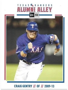 Cartolina Texas Rangers New Era Alumni Alley Team Emessa Craig Gentry SGA - Foto 1 di 1