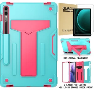 Samsung Galaxy Tab S10 Plus/S9+/Tab S9 FE+ Case 12.4" Shockproof Kickstand Cover - Picture 1 of 47