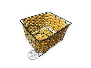 VW Split Oval Beetle Bug Stow Away Basket With Cup Holder, "Soft Wood" Style, Bl - Picture 1 of 2