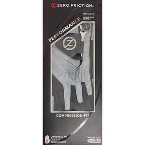 Zero FrictionMen's Performance LEFT Hand Fit Golf Glove (One Size) - Silver NEW - Picture 1 of 5