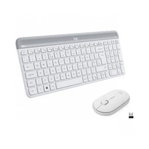 Logitech MK470 Kit mouse e tastiera, Layout Spagnolo QWERTY - Bianco - Photo 1/5