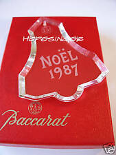  NEW Mint in BOX BACCARAT Crystal NOEL 1987 ORNAMENT Free USA Shipping