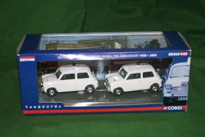 CORGI VANGUARDS AUSTIN MINI X2 METROPLITAN POLICE CARS 75 YEARS 1/43 #MP1002 - Picture 1 of 1