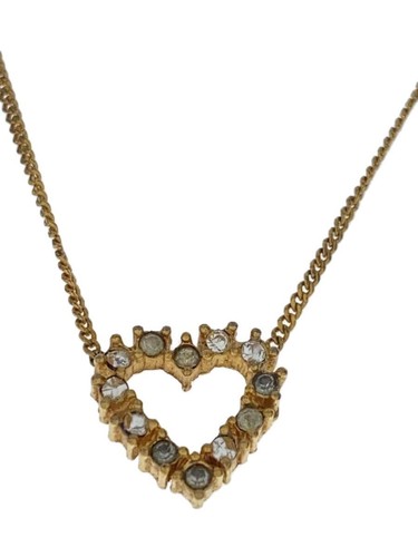 Collana Christian Dior motivo cuore strass GLD top con donna