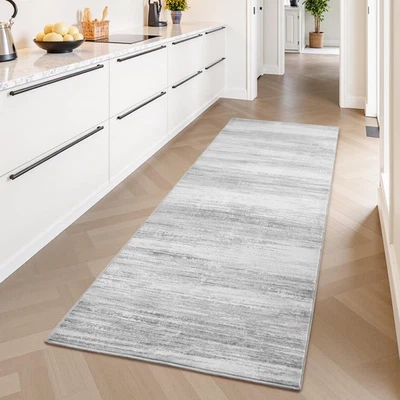 Modern Abstract Runner Rug - 2.6x8 Washable Hallway Rugs, Ultra Soft Non-Slip... - Image 1 of 4