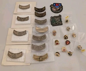 Lot Of 23 Vintage Harley Davidson HOG Owners Group & AMA Member Pins  - Picture 1 of 10