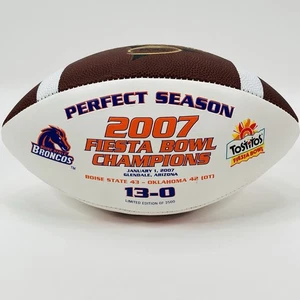 BOISE STATE BRONCOS FOOTBALL FIESTA BOWL CHAMPS PERFECT SEASON LIMITED EDITION - Picture 1 of 10