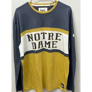 Under Armour Notre Dame Fighting Irish Iconic Long Sleeve Shirt XL - Picture 1 of 5