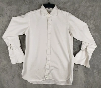 Turnbull & Asser Tailored Fit Dress Button  White Shirt Mens 15.5 French Cuff - Image 1 of 4