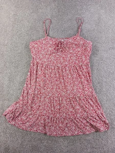 No Boundaries Teens Kleid XXXL 21 rot Blumen ärmellos Polyester - Bild 1 von 13