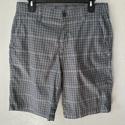 Шорты для гольфа мужские Under Armour UA Match Play серые клетчатые размер 34 эластичная талия - Изображение 1 из 4