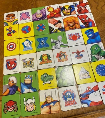 Marvel SPIDER-MAN & FRIENDS Complete Matching Card Game Memory 72 Cards (NO BOX) - Image 1 of 4