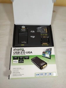 Plugable USB 2.0 UGA Multi-Display Adapter Display-Link DVI VGA HDMI 1920x1080 - Picture 1 of 3