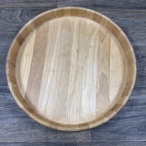 DANSK Danish Modern Serving Tray Vintage 16” Signed RubberWood Large - Picture 1 of 11