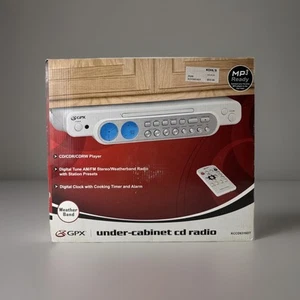 GPX White Under Cabinet CD Player/Radio Model: KCCD6316DT W/ Remote & Hardware - Picture 1 of 17