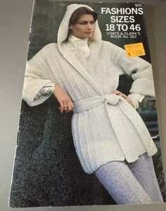 1977 COATS & CLARK #262 SIZES 18-46 BOOKLET-KNITTING AND CROCHETING - Picture 1 of 4
