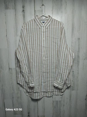 Ralph Lauren POLO by Ralph Lauren Stripe Pattern Long Sleeve Linen Button  - Image 1 of 4