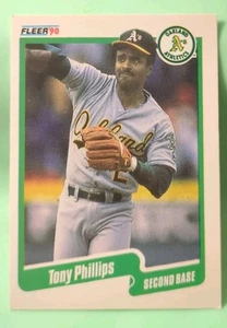 Fleer 1990 - Tony Phillips #19 - Oakland Athletics A's - Imagen 1 de 2