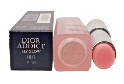 DIOR ADDICT LIP GLOW BALM 001  PINK -  BRAND NEW IN BOX FRASH -FULL 3.5G/0.11OZ - Image 1 of 4