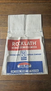 UNITED STATES GYPSUM Company Advertising Canvas Nail Apron Pouch Belt Plaster  - Picture 1 of 7
