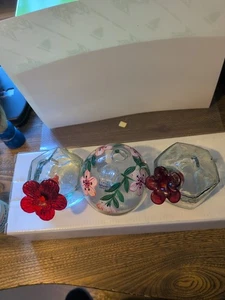 Vintage Set mit 3 Par-A Sol Kolibri Futterhäuschen aus Glas - Bild 1 von 10