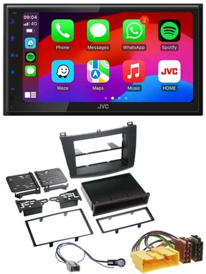 JVC Bluetooth 2DIN MP3 DAB USB Autoradio für Mazda 3 (2009-2013) - Bild 1 von 4